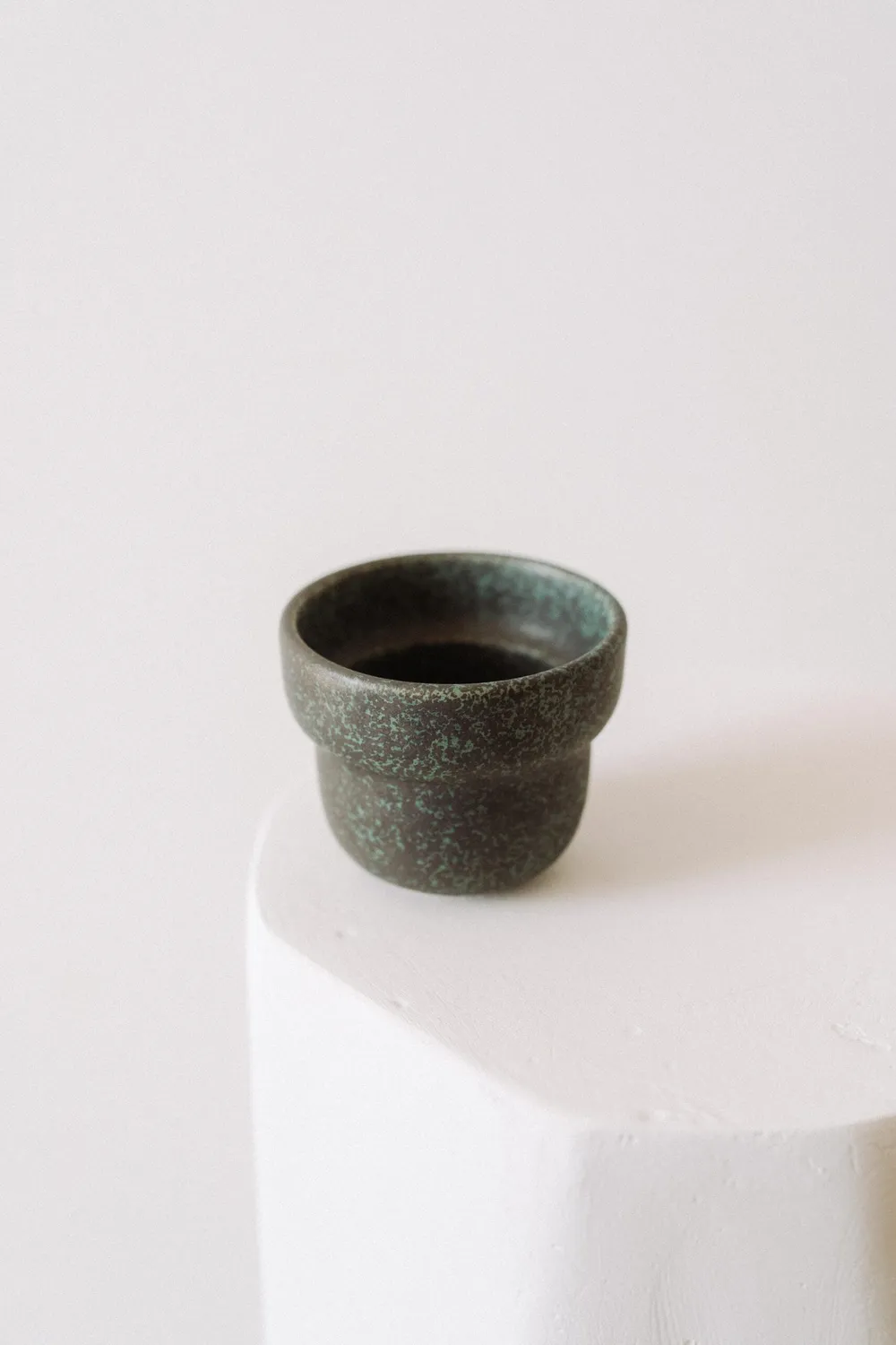 Poemi Cupping tazza 220 ml verde nero gres
