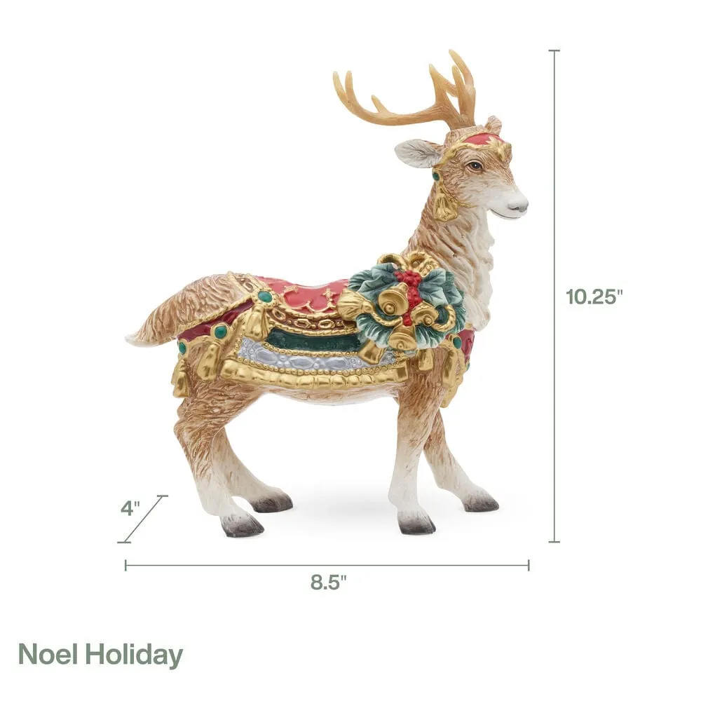 Fitz and Floyd Noel Holiday portacandele cervo terracotta