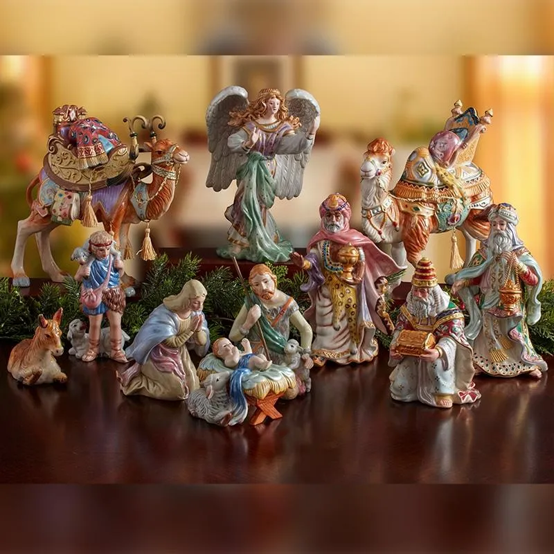 Fitz and Floyd Nativity statuetta pastorello 19 cm terraglia