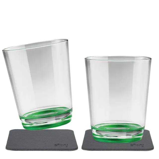 Silwy tazza magnetica verde plastica con pad nanogel
