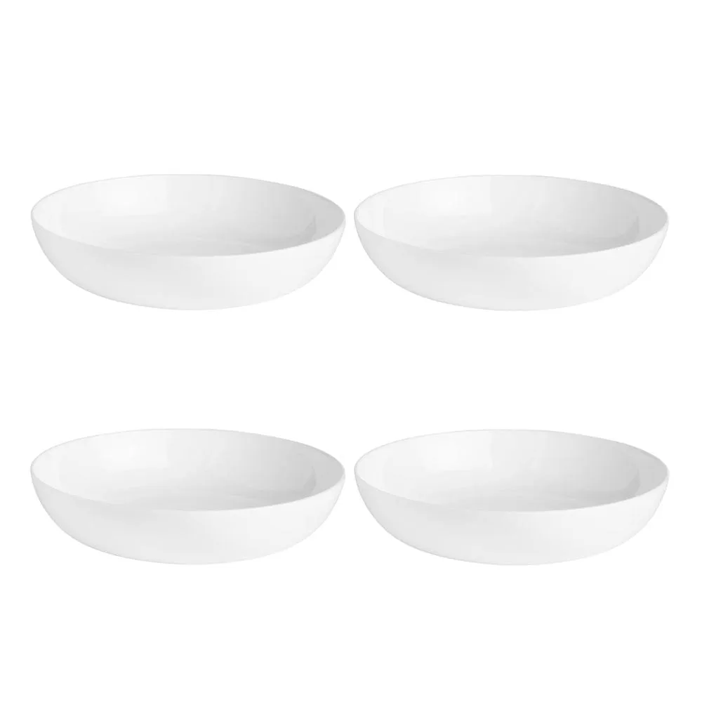 Fitz and Floyd Nevaeh White set 4 piatti pasta 26 oz bianchi