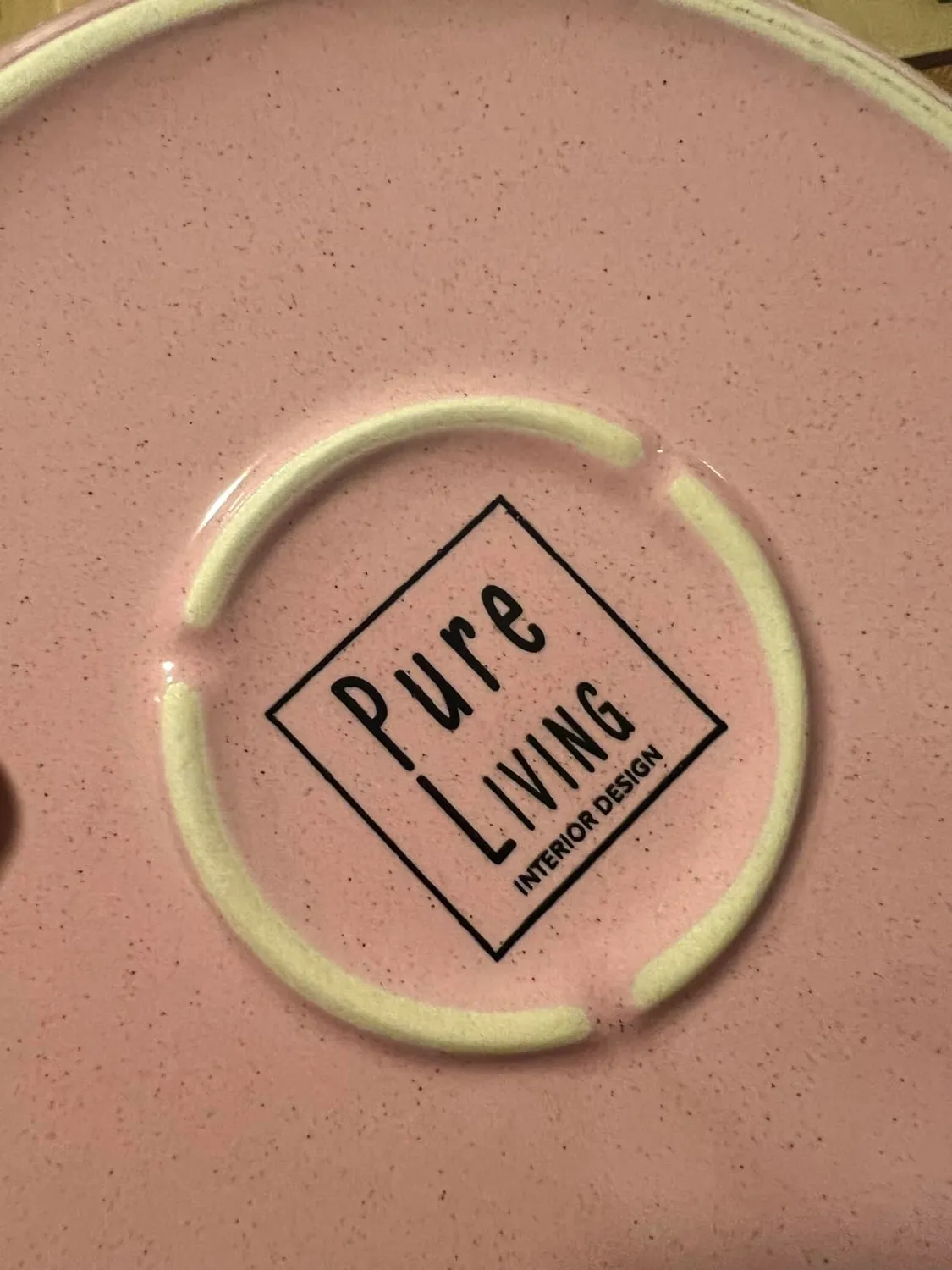 Pure Living Rustic servizio piatti 18 pezzi rosa ceramica
