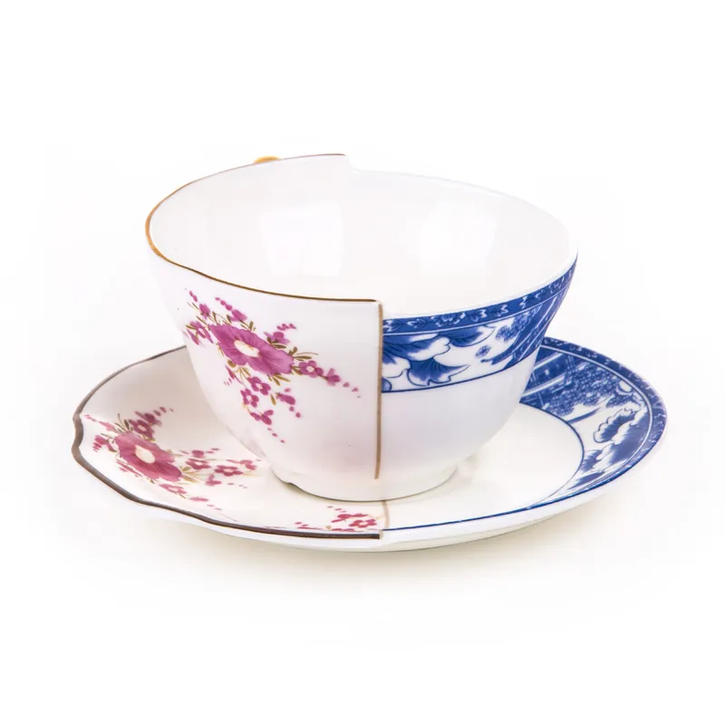 Seletti Hybrid Zenobia tazza tè bone china Est Ovest
