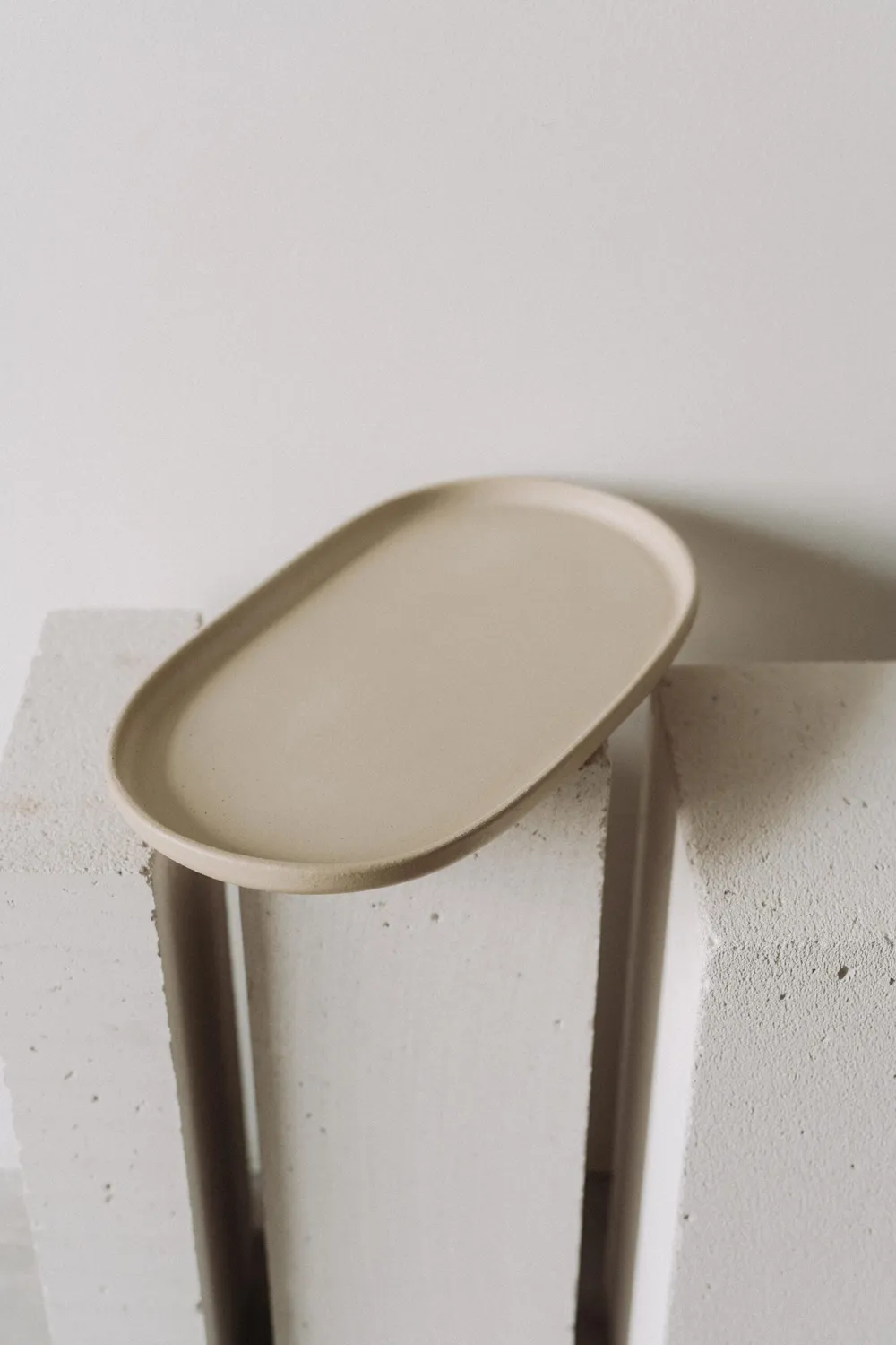 Poemi Terra Vanilla vassoio 41 cm bianco