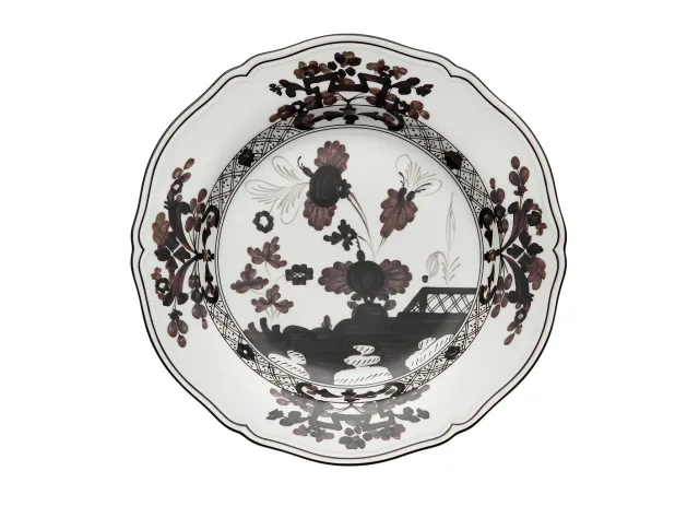 Ginori Oriente Italiano piatto piano porcellana garofano