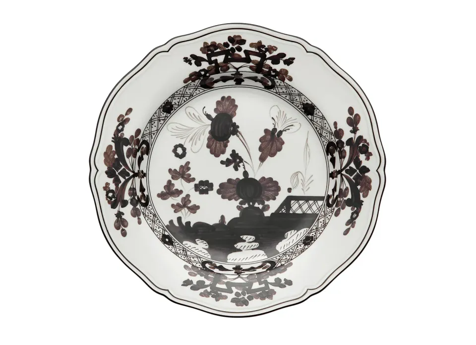 Ginori Oriente Italiano piatto piano porcellana garofano