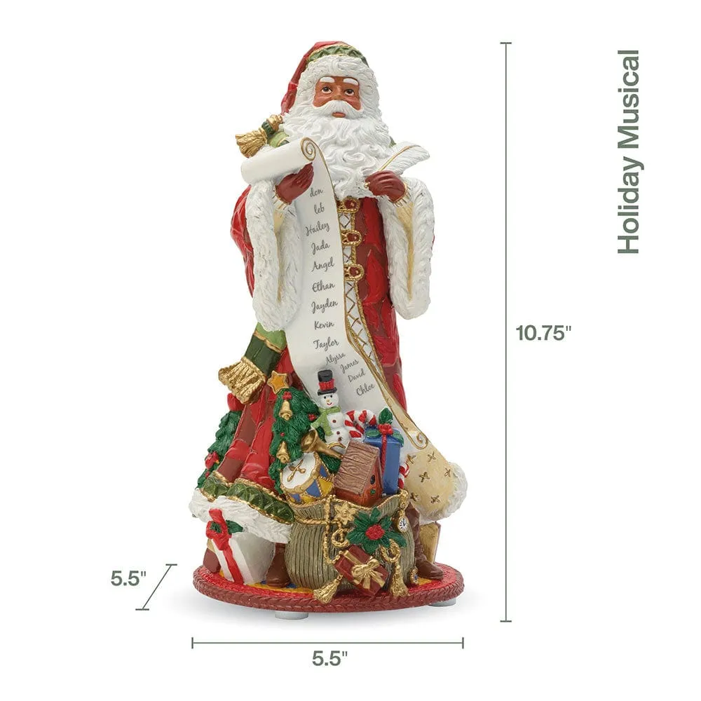 Fitz and Floyd Holiday Home Jolly Ole Saint Nicholas carillon 27 cm
