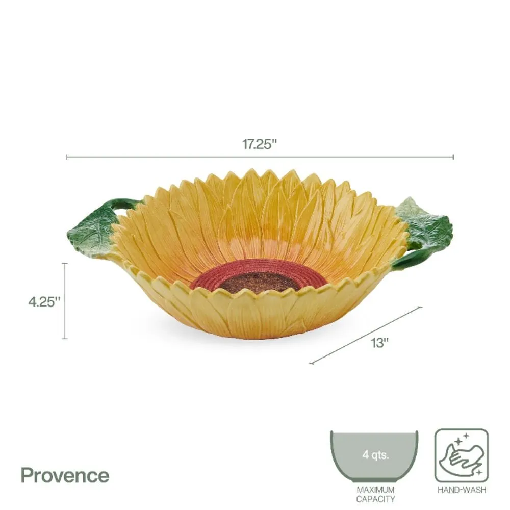 Fitz and Floyd Provence Sunflower ciotola servizio girasole