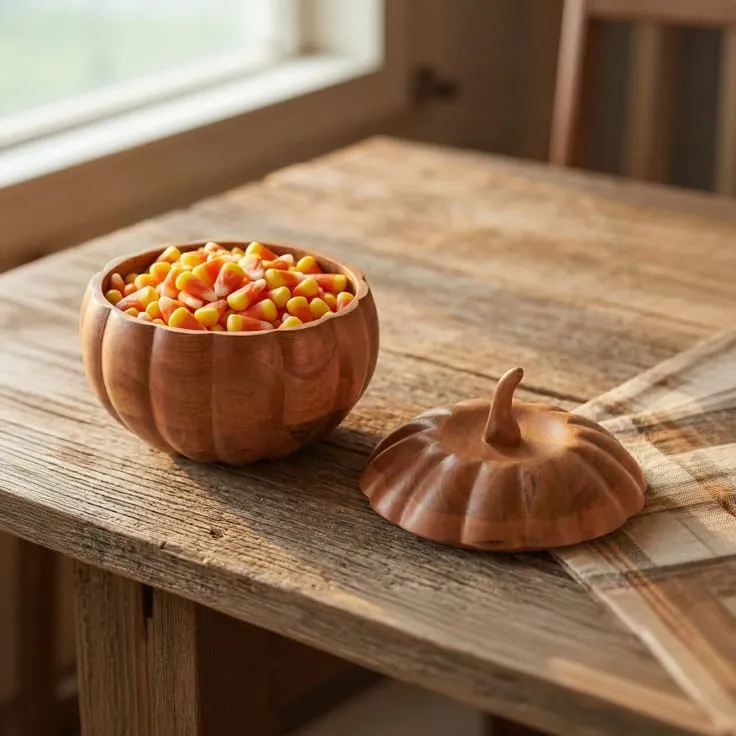 Fitz and Floyd Pumpkin ciotola zucca con coperchio ceramica