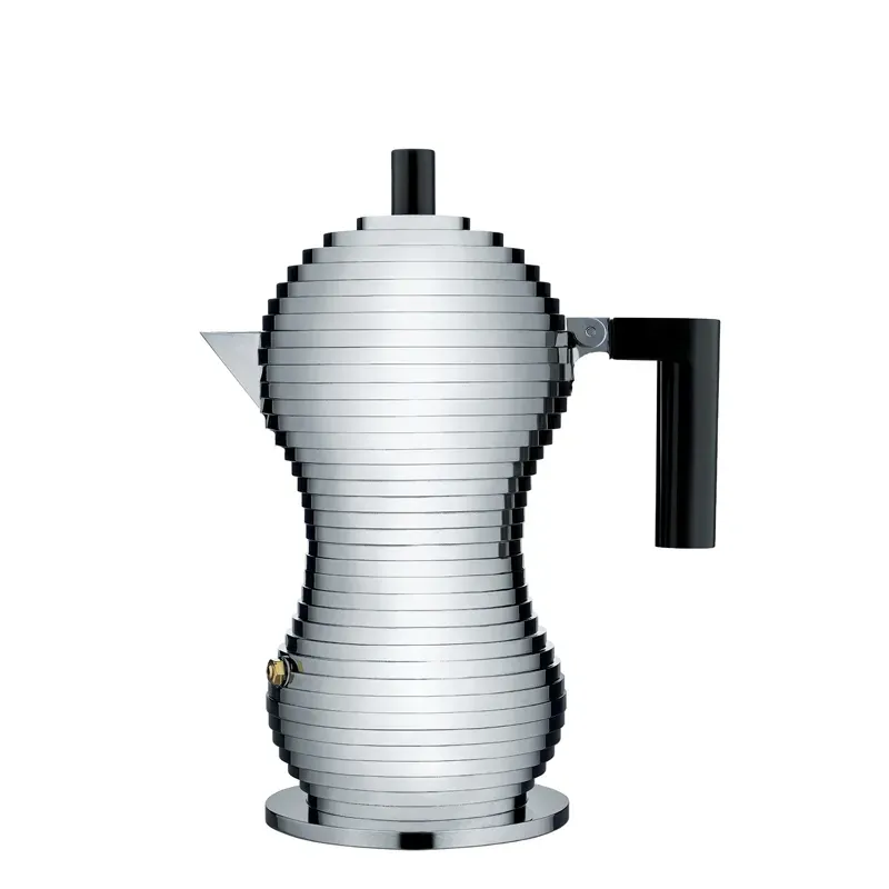 Alessi Pulcina caffettiera moka 3 tazze nera