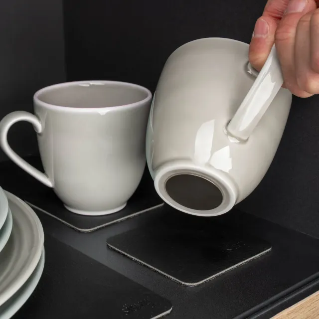 Silwy ASH tazza magnetica porcellana con pad antiscivolo