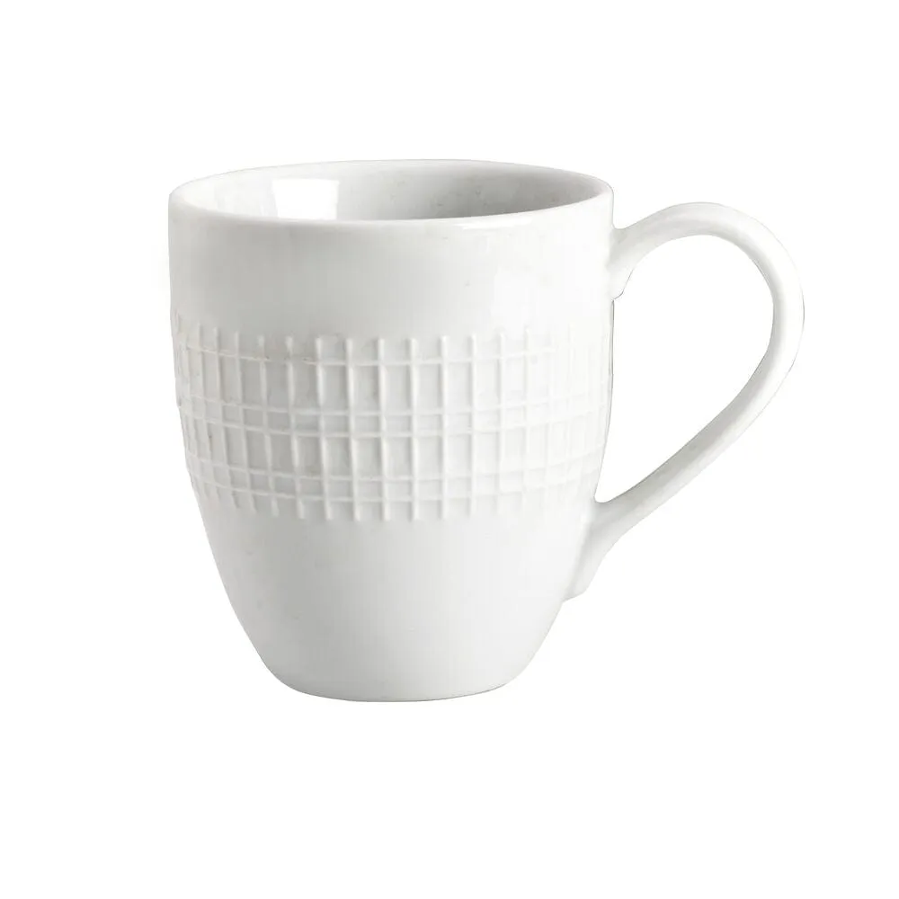 Fitz and Floyd Everyday White Dillan set 4 tazze mug bianche