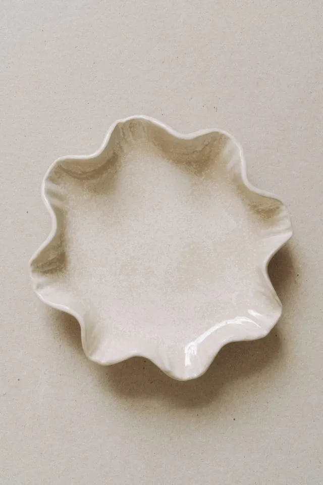 Poemi Aarde Ice piatto ceramica 21 cm bianco
