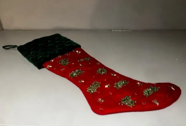 Goodwill Calza Befana Velluto Decorazione Natale