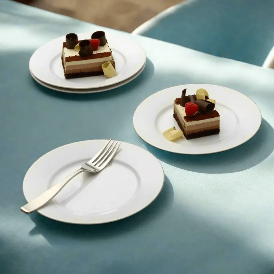 Fitz and Floyd Everyday White Piatti Insalata 21 cm Set 4 Pz