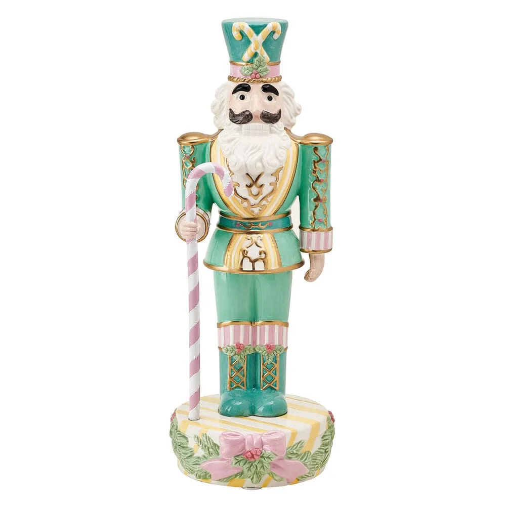 Fitz and Floyd Cotton Candy Soldier Schiaccianoci Natale 43 cm