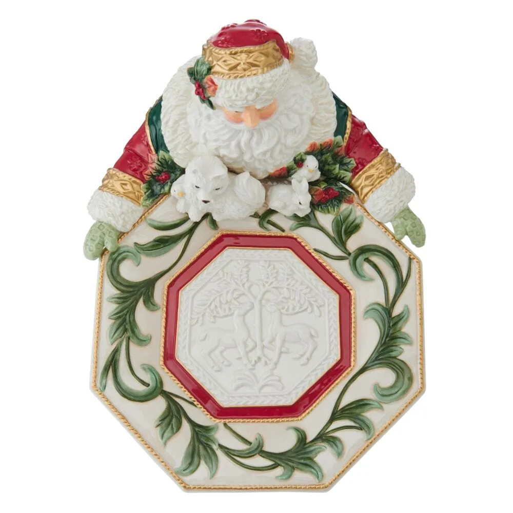 Fitz and Floyd Woodland Holiday ciotola Babbo Natale