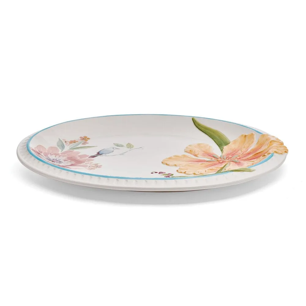 Fitz and Floyd Meadow Vassoio Portata 36 cm Floreale