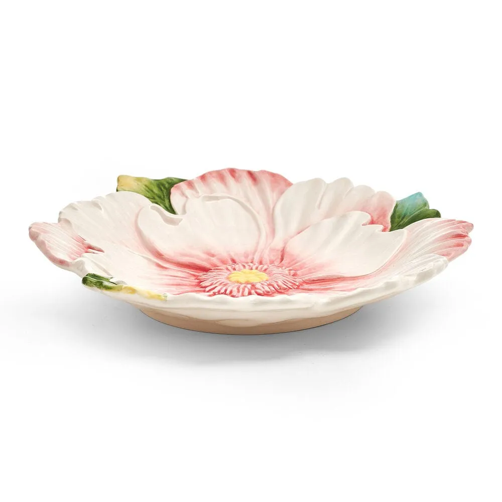 Fitz and Floyd La Fleur Piatto Antipasto Fiore Rosa 21cm