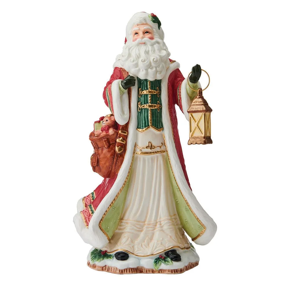 Fitz and Floyd Crimson Santa statuetta natalizia 34 cm