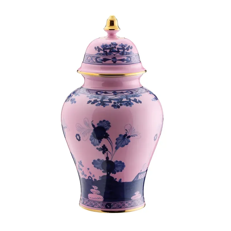Ginori 1735 Oriente Italiano vaso potiche filo oro
