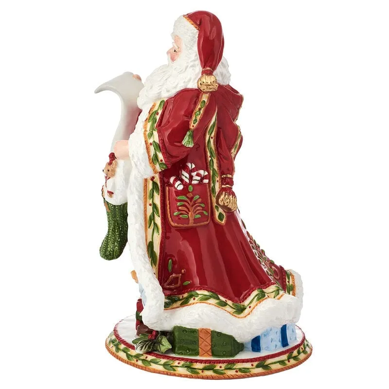Fitz and Floyd Santa's Gift statuetta Babbo Natale 12 pollici