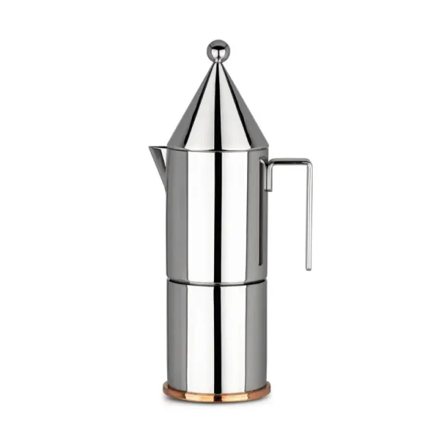 Alessi La Conica 6 tazze caffettiera acciaio