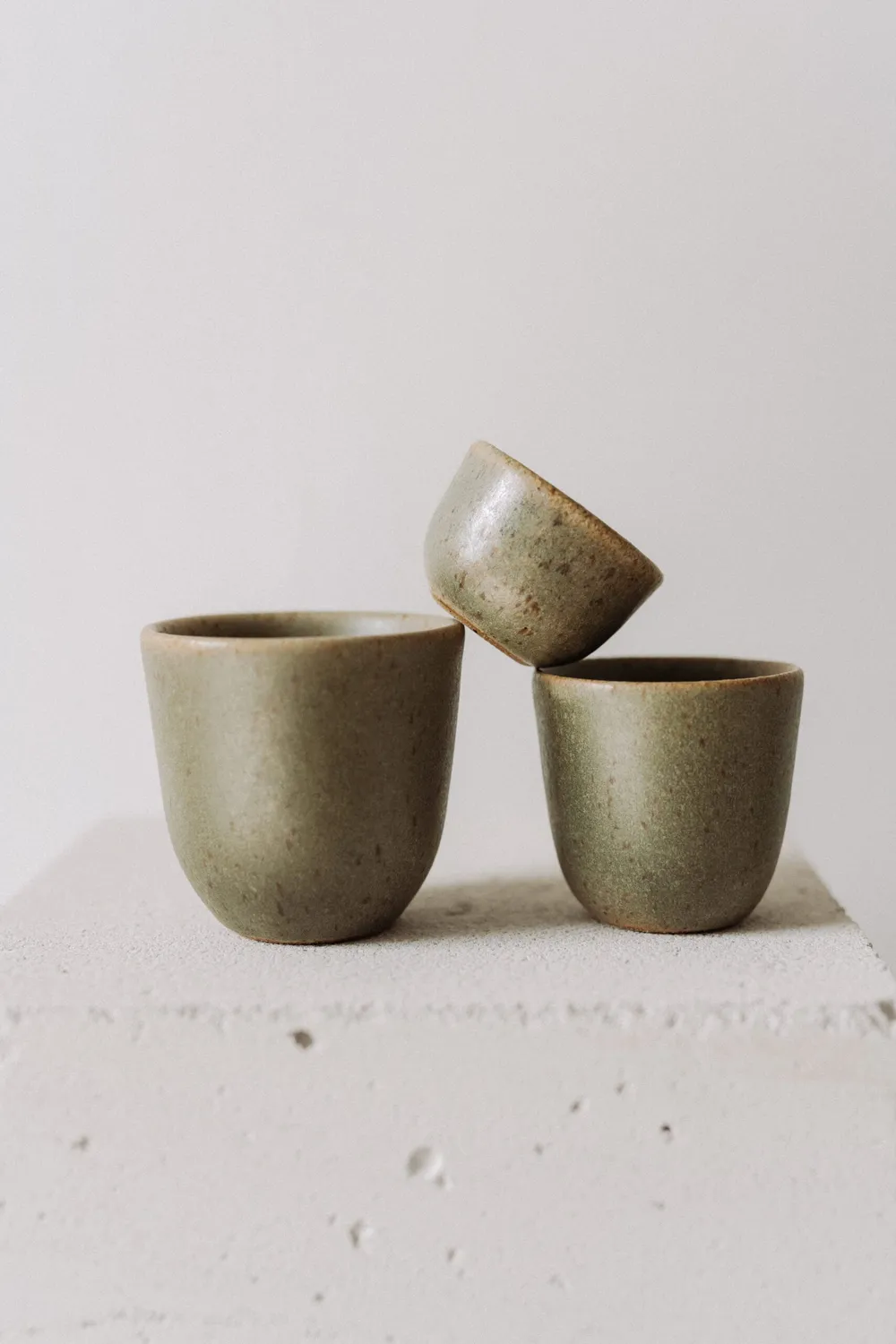 Poemi Matera tazza ceramica 150 ml verde salvia