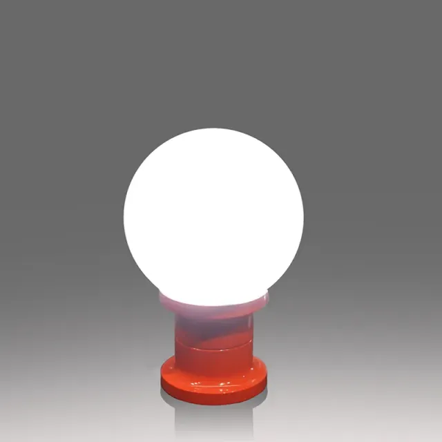 Martinelli Sfera lampada da tavolo vetro bianco