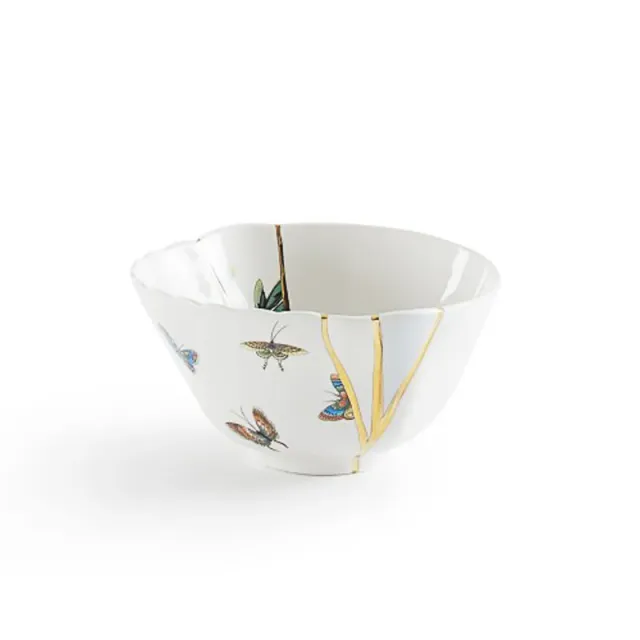 Seletti Kintsugi Coppetta 2 in porcellana oro