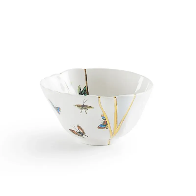 Seletti Kintsugi Coppetta 2 in porcellana oro