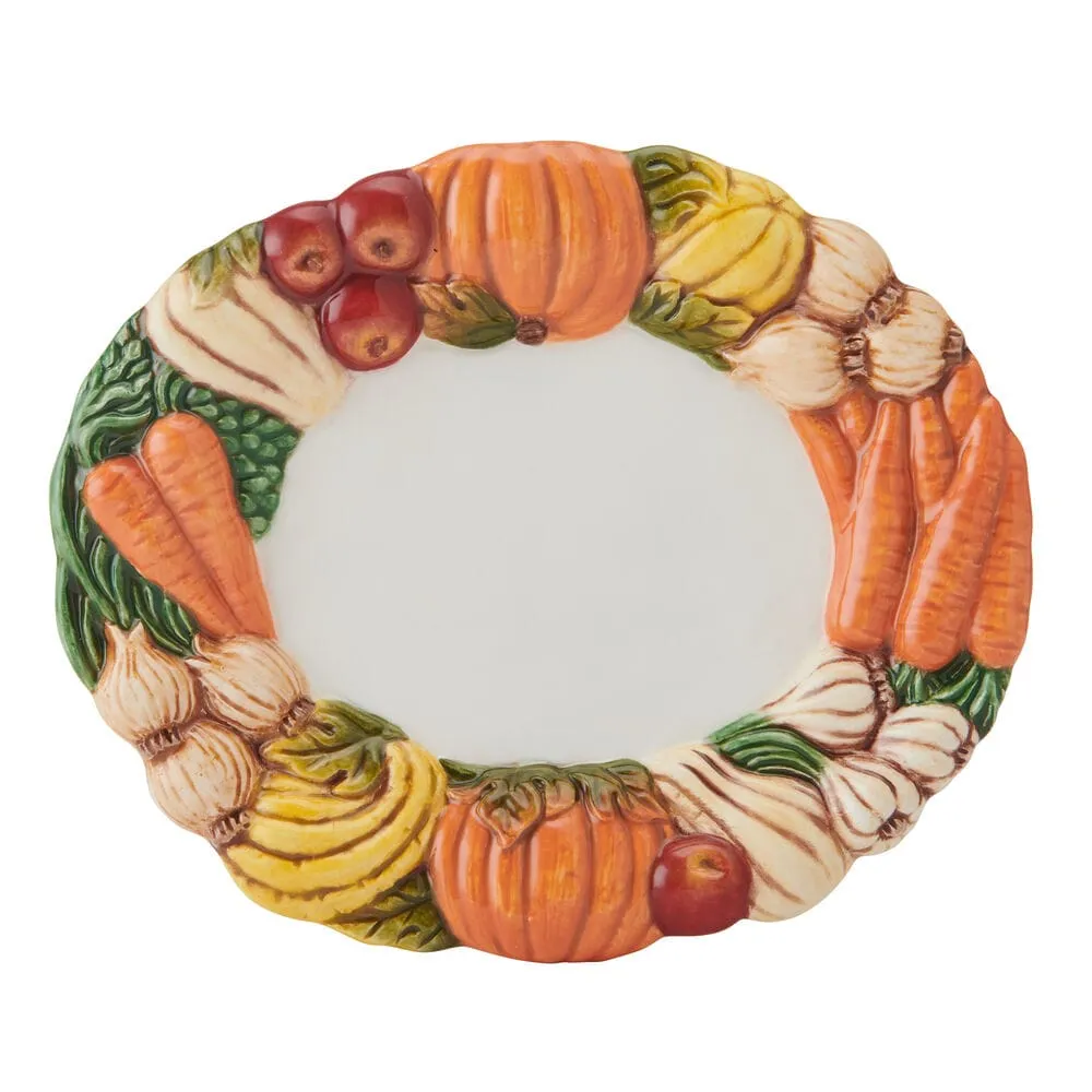 Fitz and Floyd Harvest Thanksgiving salsiera tacchino terracotta