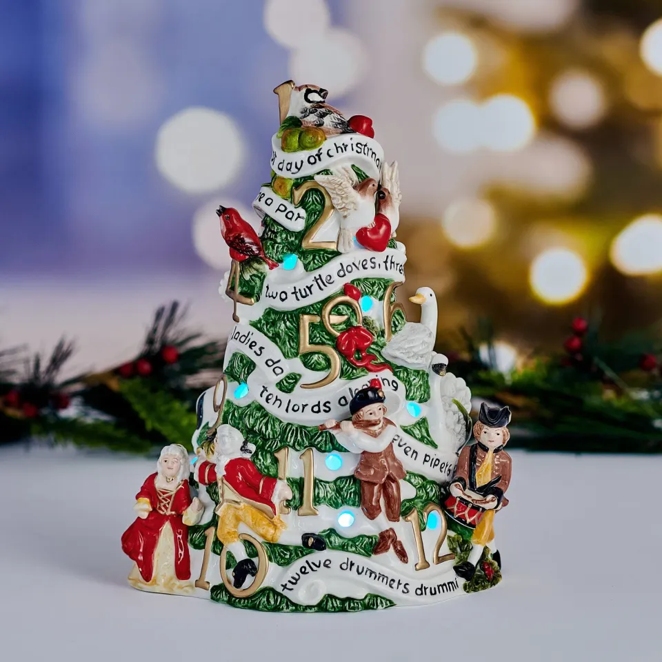 Fitz and Floyd Holiday Luminary albero luminoso LED 24 cm