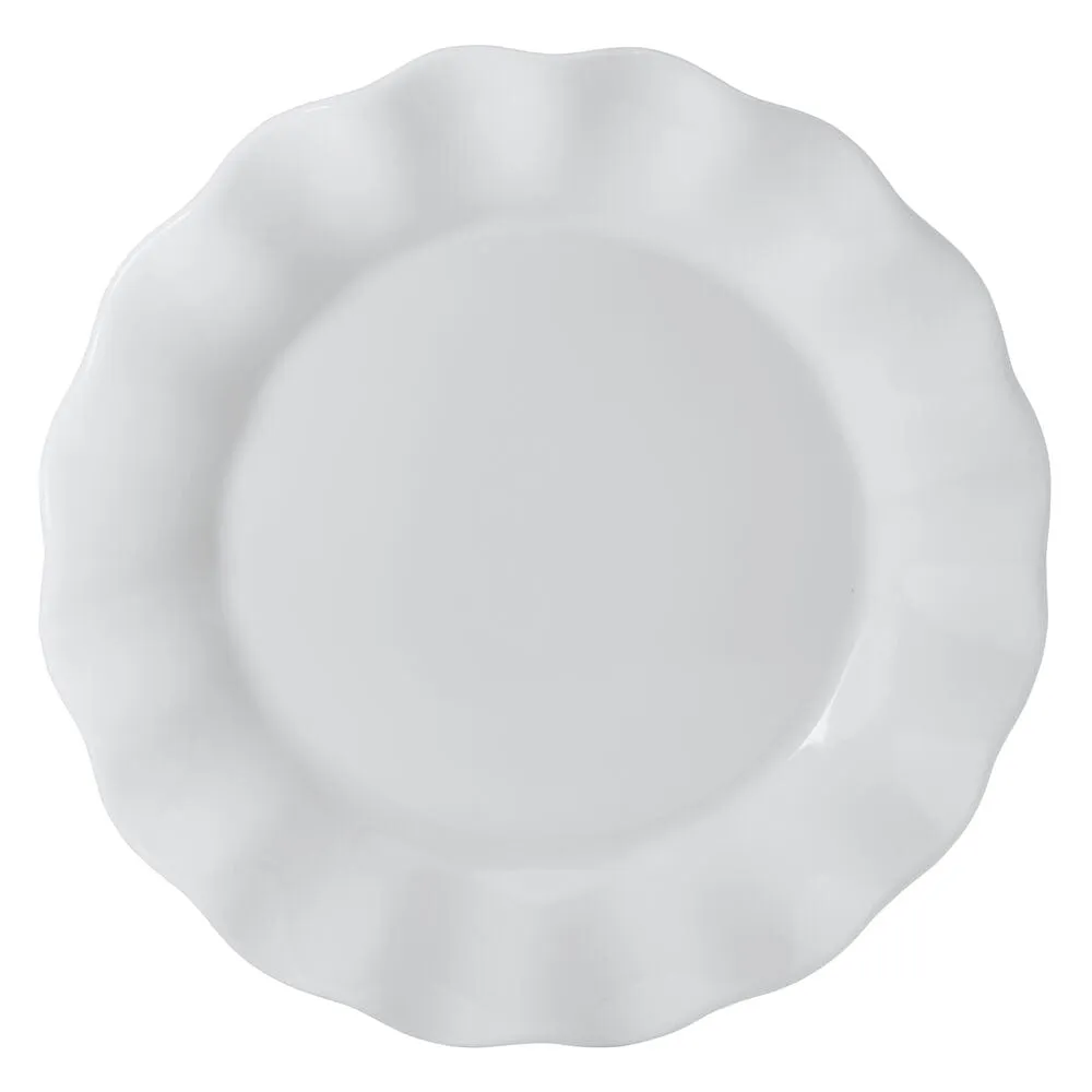 Fitz and Floyd Everyday White Scalloped servizio piatti 12 pezzi bianco