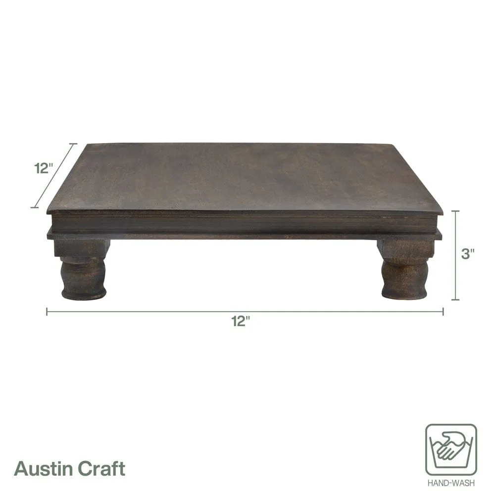 Fitz and Floyd Austin Craft tagliere legno mango 30 cm espresso