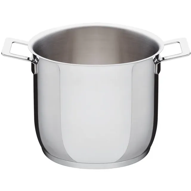 Alessi Pot&Pans pentola 20 cm acciaio con coperchio