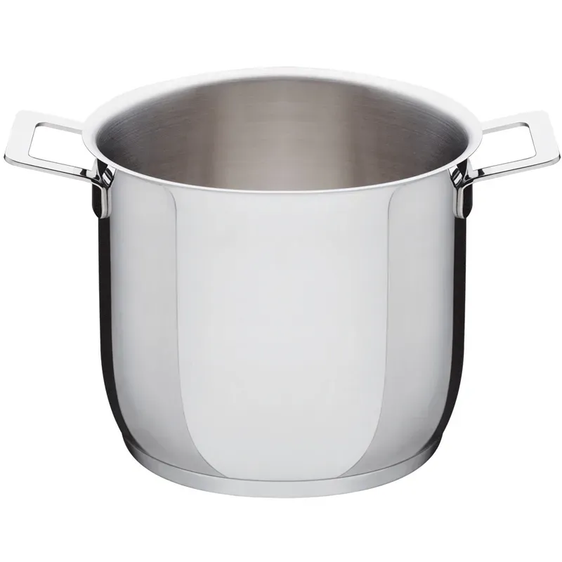 Alessi Pot&Pans pentola 20 cm acciaio con coperchio
