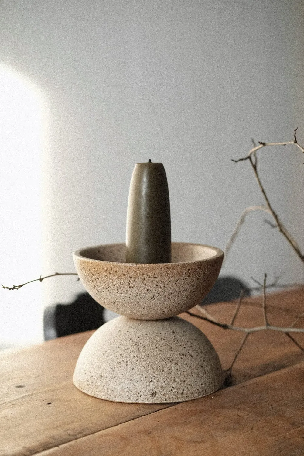 Poemi Pocal coppa in gres beige 16 cm