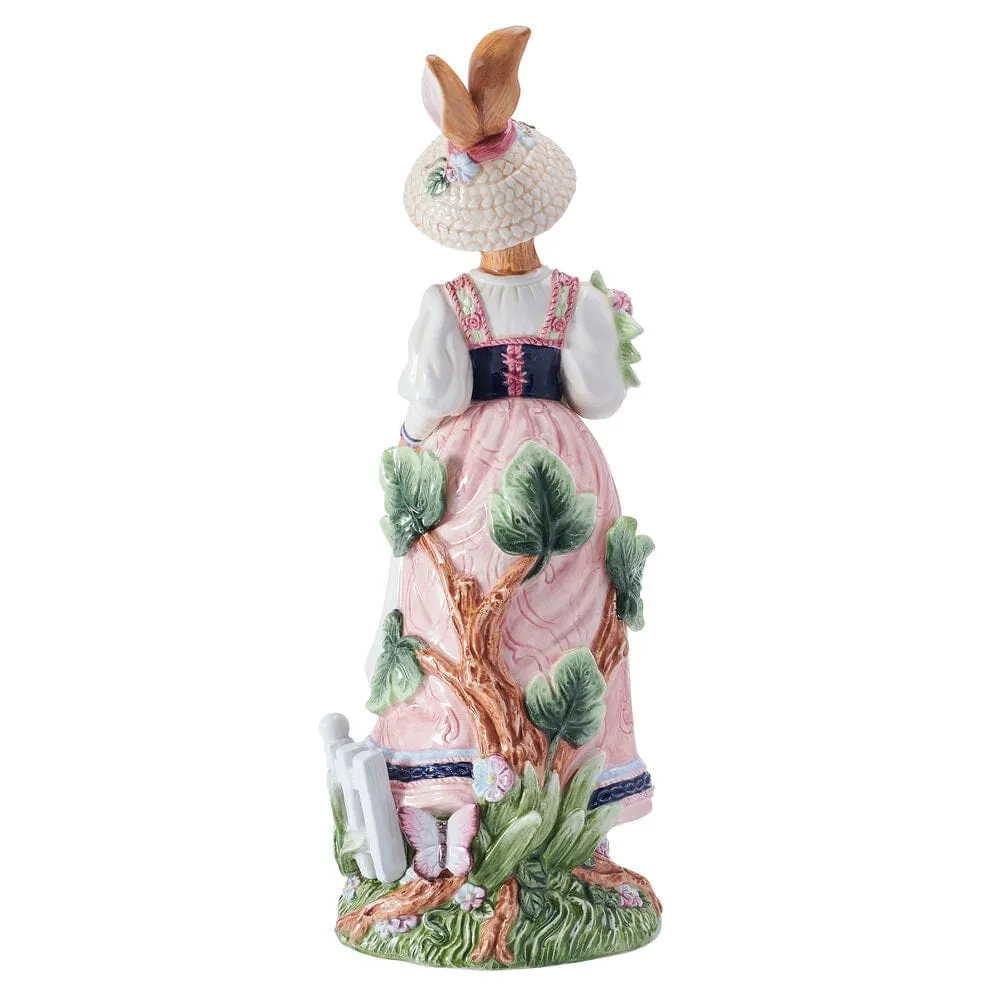 Fitz and Floyd Jardin statuetta coniglio femmina ceramica 44 cm