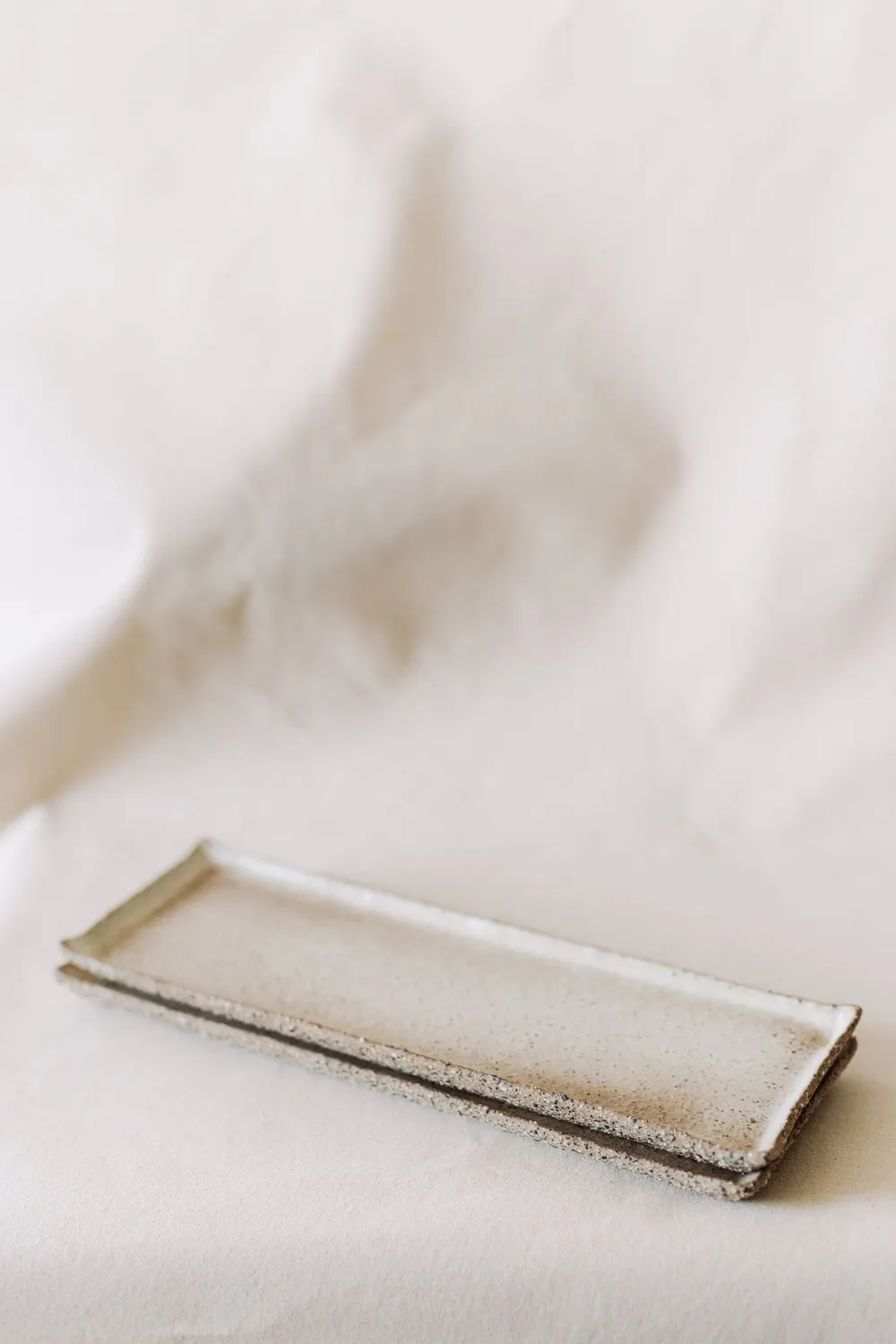 Poemi Wa Vassoio Sushi 33 cm Bianco in Gres