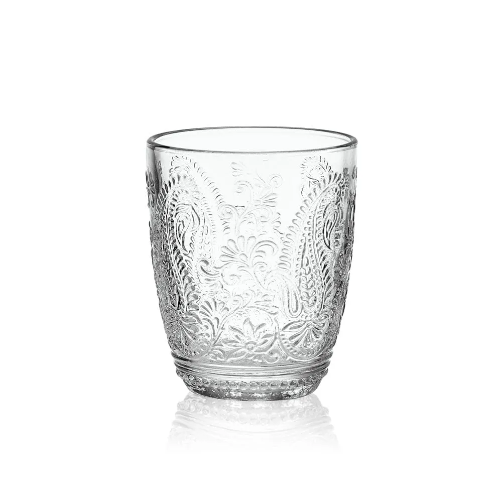 Fitz and Floyd Maddi Double Old Fashioned bicchieri set 4 vetro