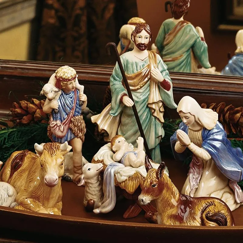Fitz and Floyd Nativity Joseph statuina presepe 24 cm terracotta