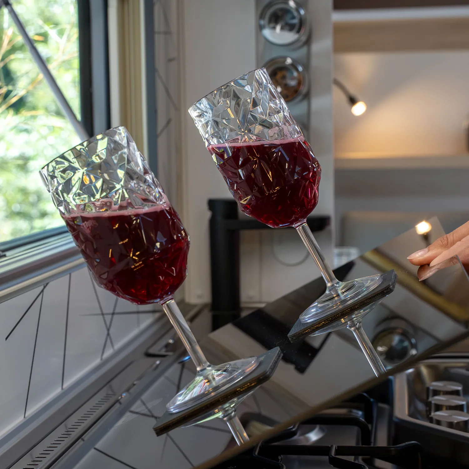 Silwy Prisma calice vino trasparente 2 pezzi Tritan