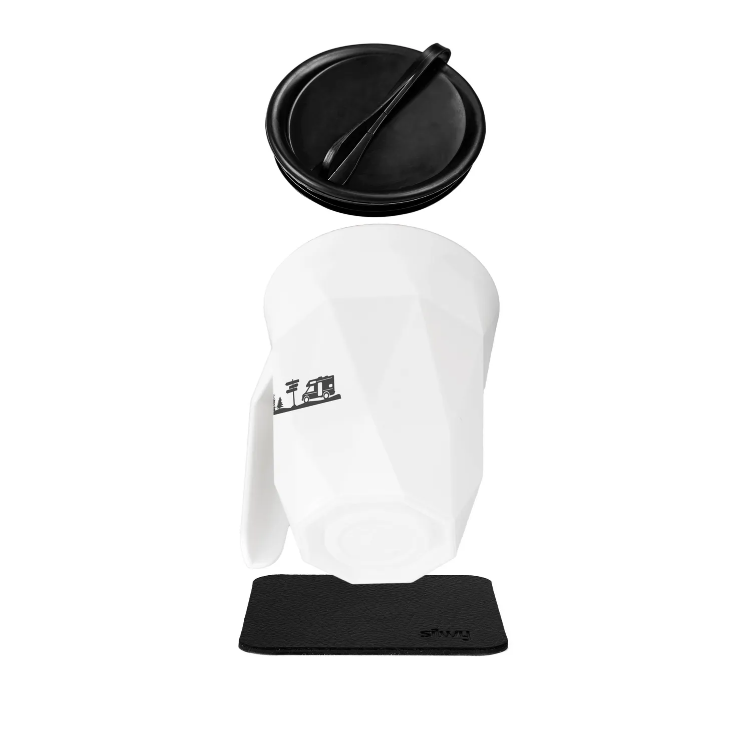 Silwy tazza magnetica campeggio con coperchio infrangibile