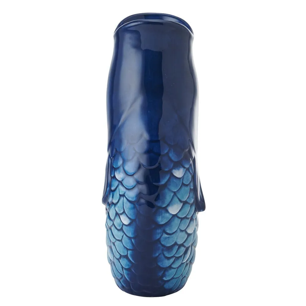 Fitz and Floyd Coastal Blue Fin brocca blu terraglia