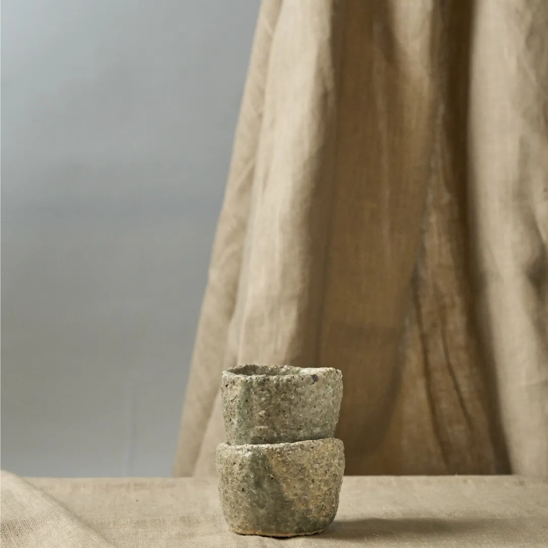 Studio Delta Pottery Set Cup woodfired tazze 7x7 cm 2 pezzi
