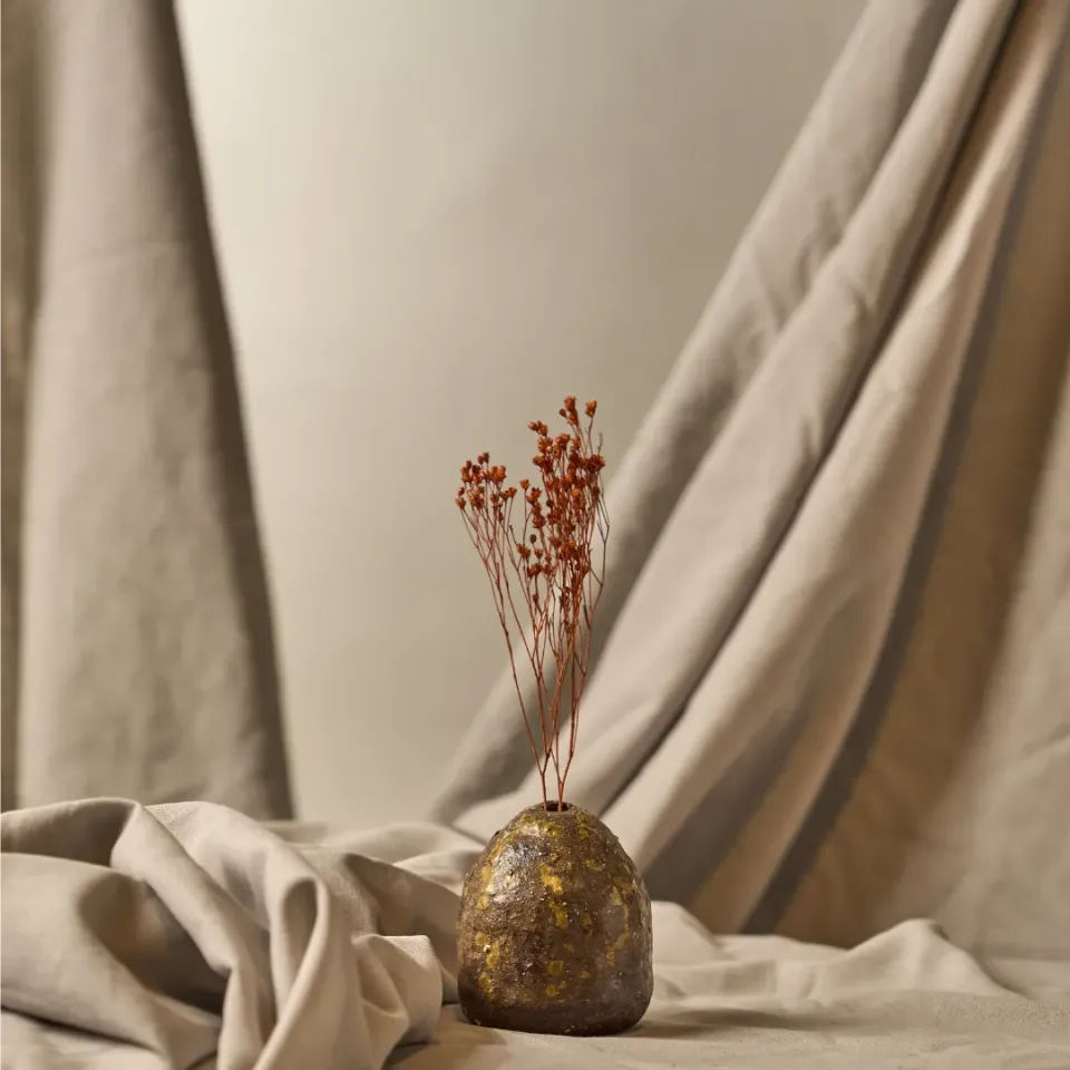 Studio Delta Pottery Umbral micro vaso argilla selvatica 7 cm