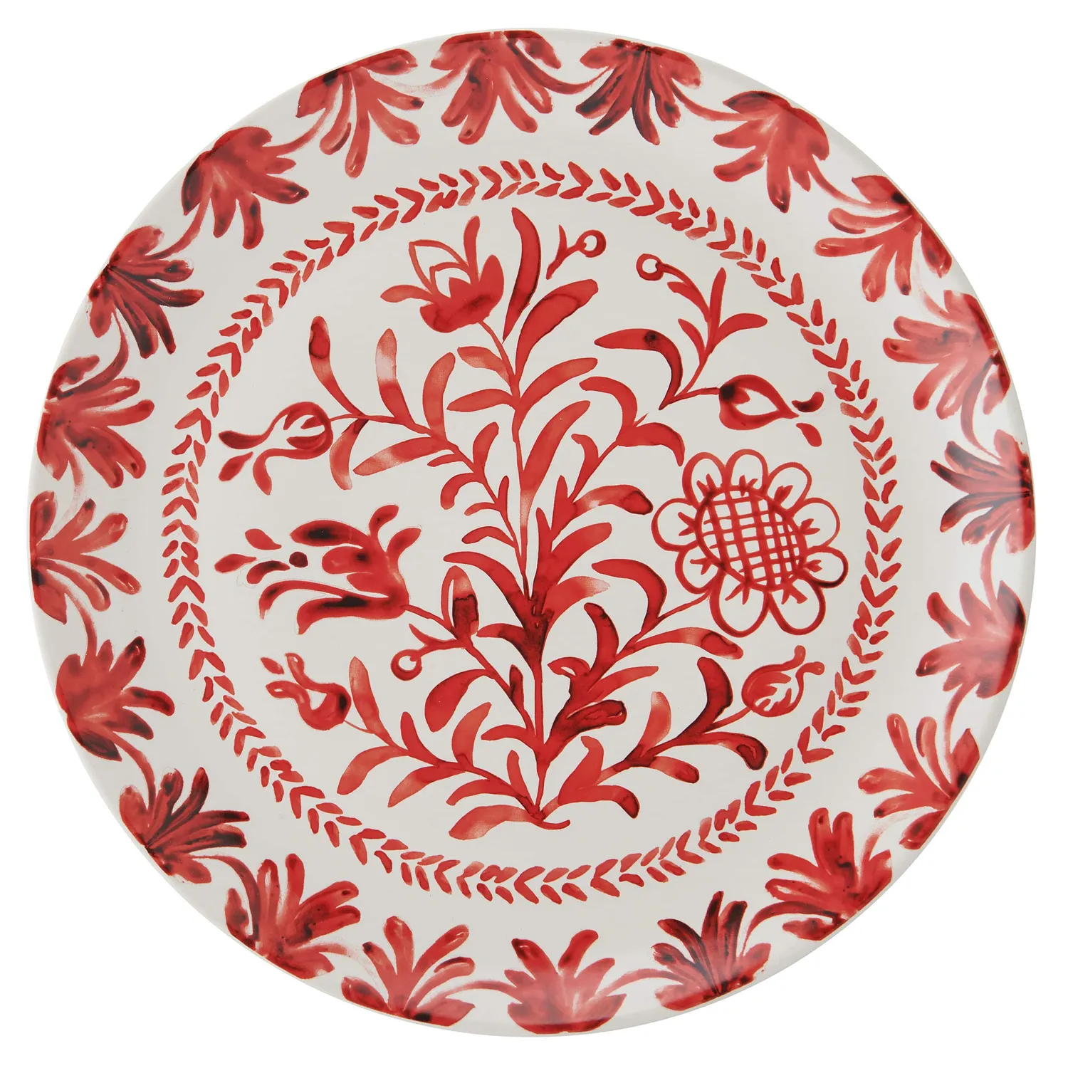 Fitz and Floyd Sicily Red Partridge servizio piatti 12 pezzi rosso