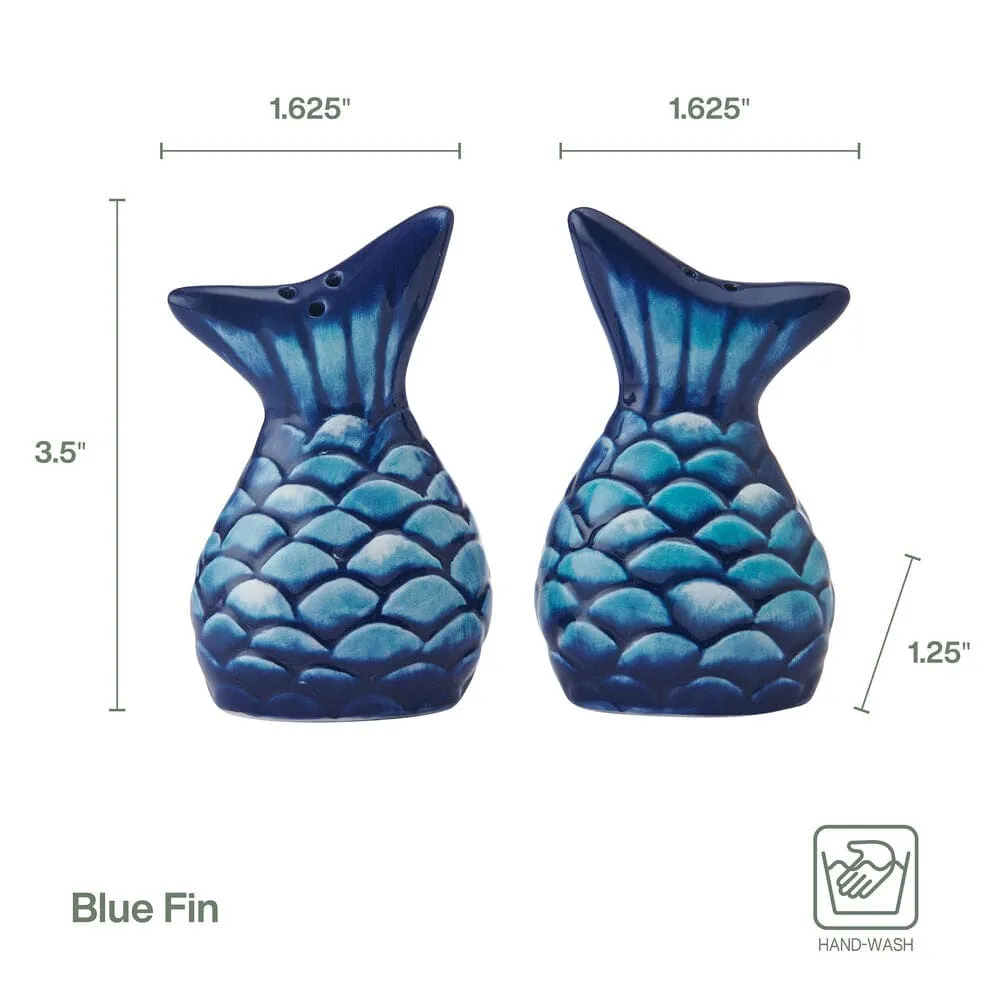 Fitz and Floyd Coastal Blue Fin set sale e pepe maiolica blu