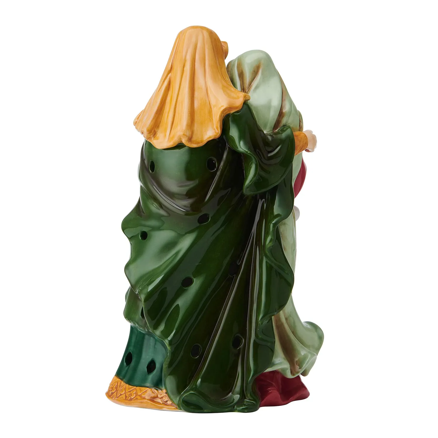 Fitz and Floyd Holiday Luminary Sacra Famiglia statuetta presepe LED 24 cm